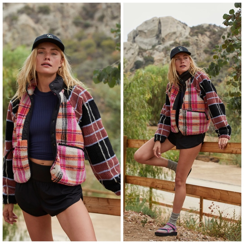 Free People Movement Rocky Ridge Autumn Combi‎ Plaid Size XS